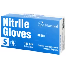 Disposable Nitrile Gloves SPA NATURAL Blue S 100pcs